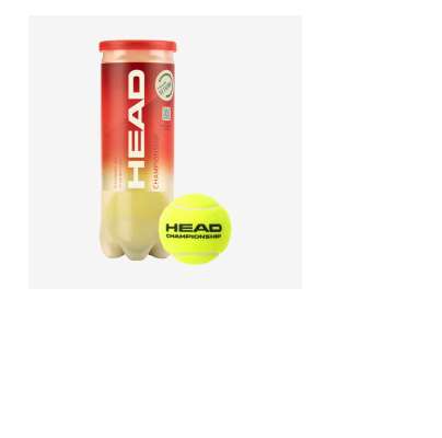 Картинка Мяч теннисный HEAD Championship 3B, уп.3 шт, одобр.ITF,сукно,нат.резина,желт