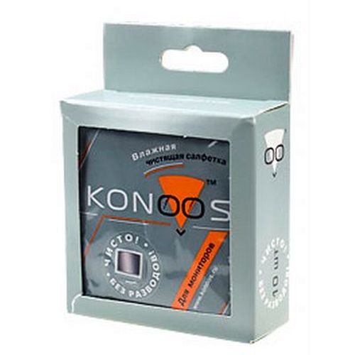 Картинка Чистящие cалфетки Konoos для мониторов, 10шт KMS-10