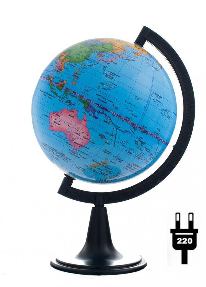 Картинка Глобус Земли политический с подсветкой