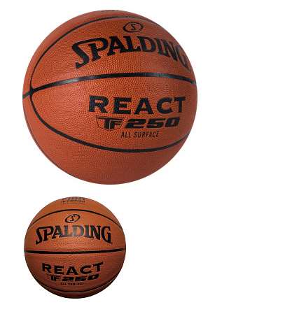 Картинка Мяч баскетбольный SPALDING TF-250 React, р.6, FIBA Approved