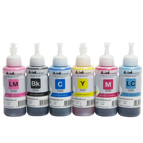 Картинка Чернила INKSYSTEM Epson фото серии L светостойкие 100 мл Cyan