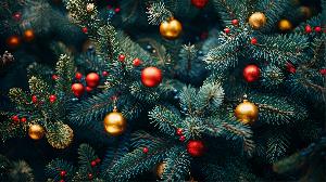 Картинка С наступающим Новым годом и Рождеством!