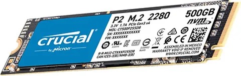 Картинка Накопитель SSD Crucial 500Gb PCI-E NVMe M2 P5 (CT500P5PSSD8)