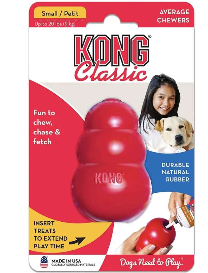 Картинка Игрушка для собак KONG Classic S, 7.6х4 см