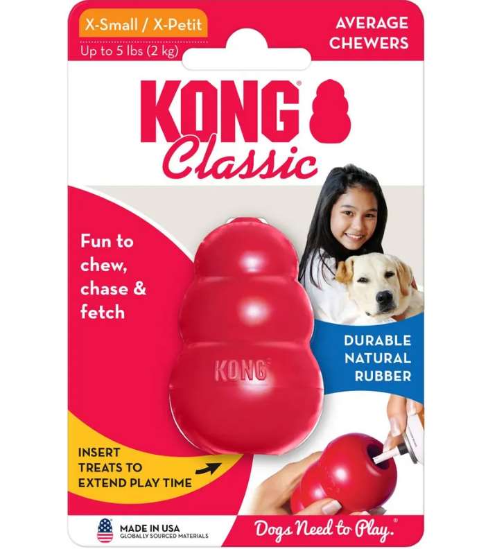 Картинка Игрушка для собак KONG Classic XS, 7.6х4 см