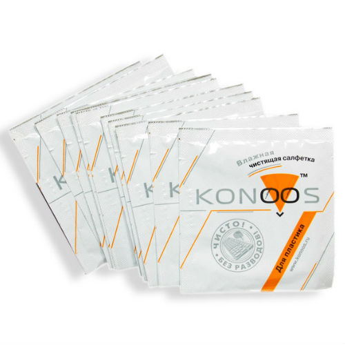 Картинка Чистящие cалфетки Konoos для пластика, 10шт KPS-10